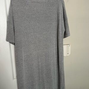 Elegant Gray Midi Dress